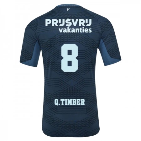 Virallinen pelipaita Feyenoord Rotterdam Q. Timber 8 Vieras 2025-26 Lyhythihainen - Miesten Virallinen pelipaita Feyenoord Rotterdam Q. Timber 8 Vieras 2025-26 Lyhythihainen - Miesten